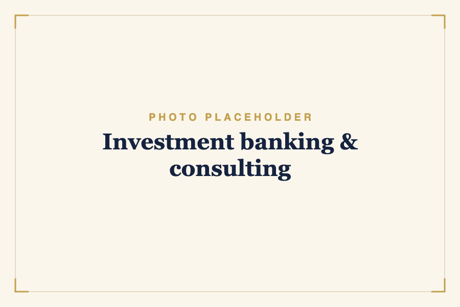 Investment banking & consulting