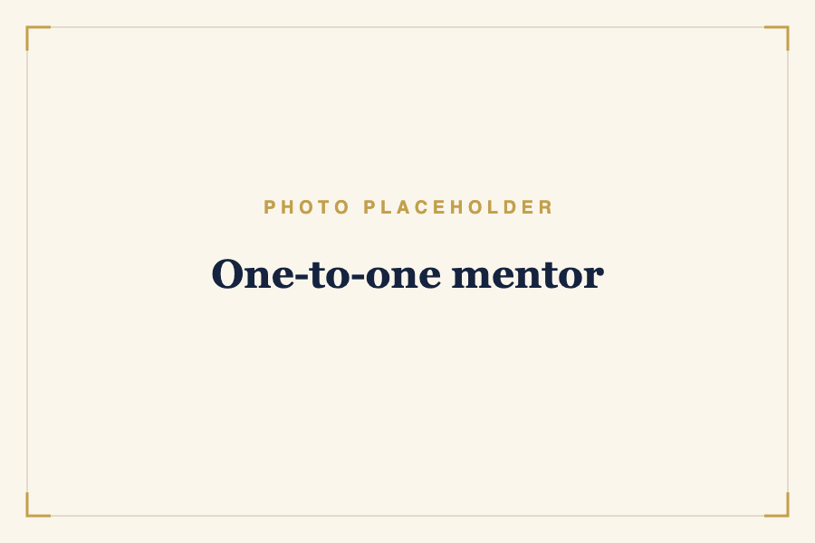 One-to-one mentor
