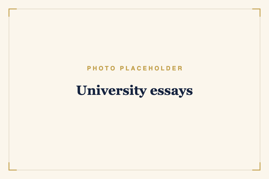 University essays