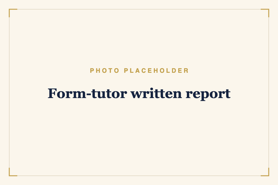 Form-tutor written report