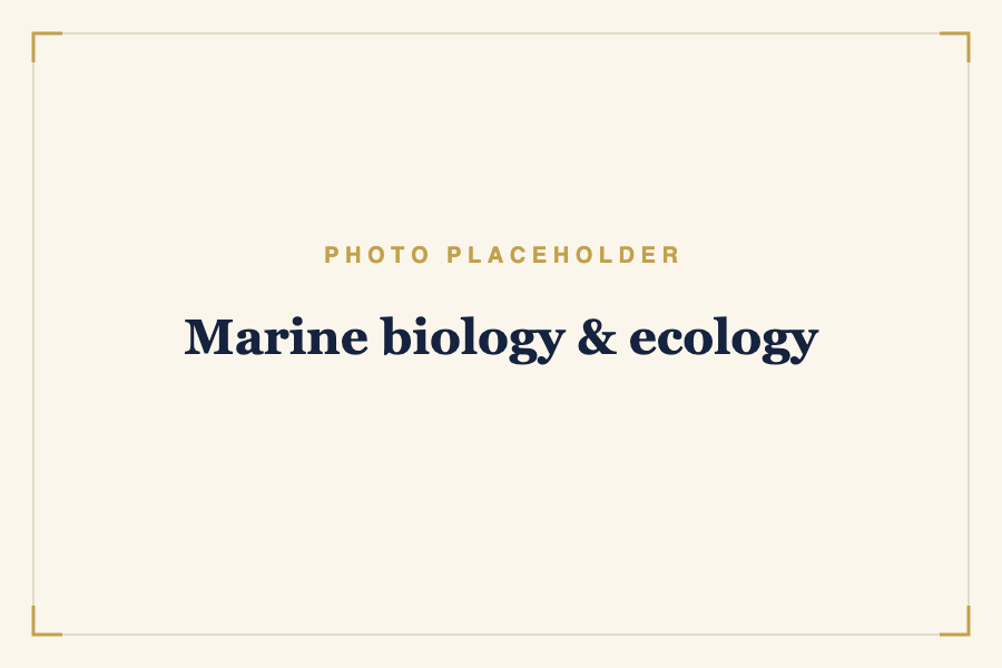 Marine biology & ecology