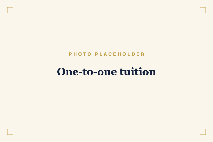 One-to-one tuition