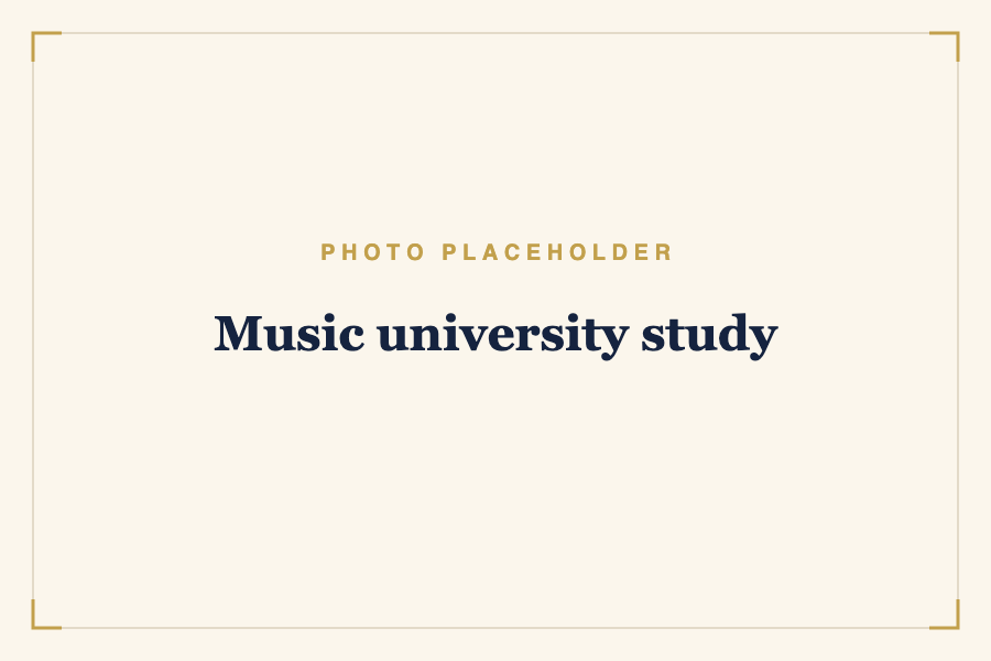 Music university study