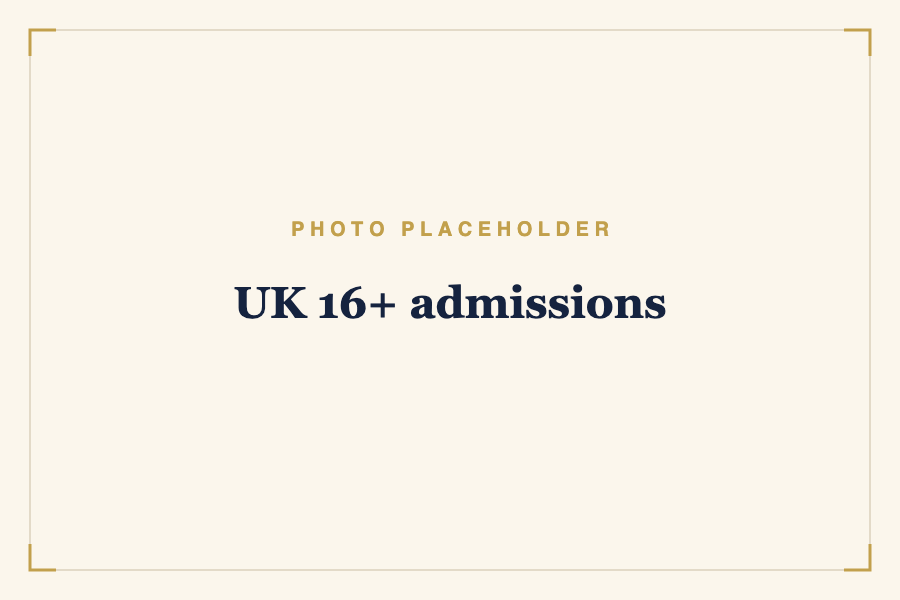 UK 16+ admissions