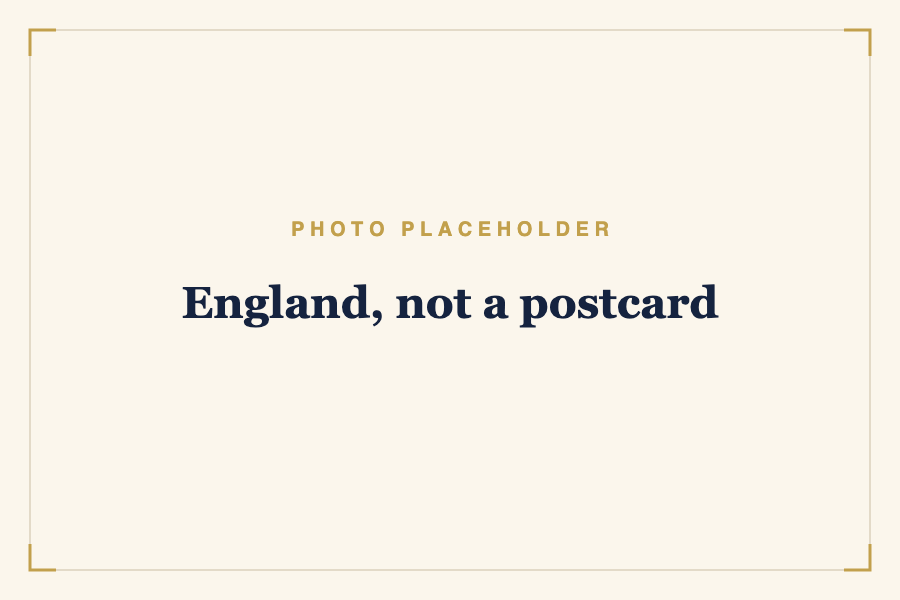 England, not a postcard