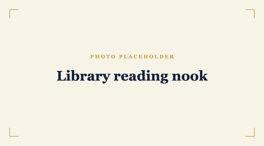 Library reading nook