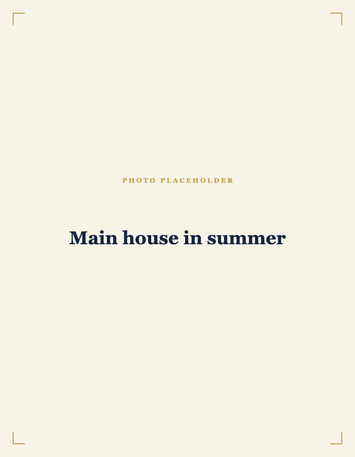 Main house in summer
