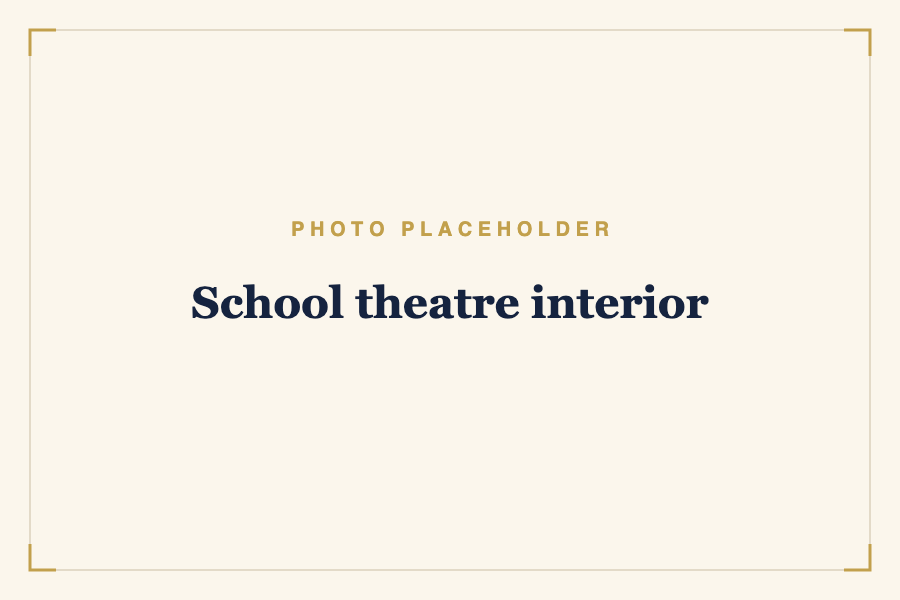 School theatre interior